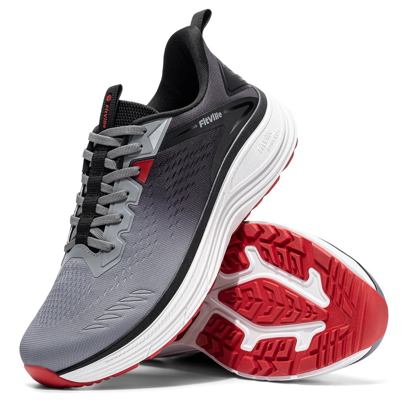 Fitville Men's Sports Sneakers - Wide Toe Box Running Sneakers 评论和价格
